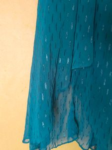 Elegant Teal Midi long party Dress