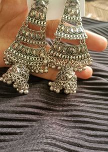 Bohemian Indian Jhumka Earrings