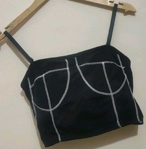 Black ⚫ Light Padded Sports Bra For 32 A Bust