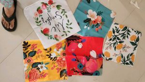 Vibrant Floral Print Cushion Covers Set