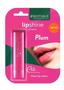 Biotique Lipshine Plum Lip Balm SPF 20