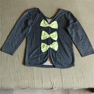 Casual Top with Bow Details