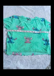 Cute Stitch Mesh Crop Top