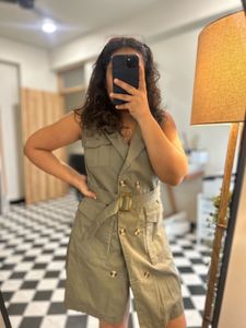 Sleeveless Trench Dress