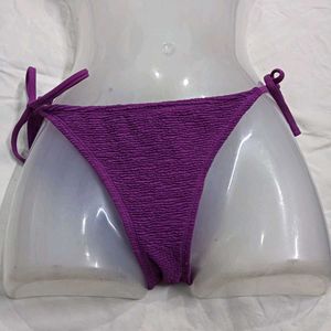 Textured ⚛️Purple Bikini Bottoms