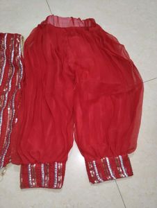 Sparkling Red Kurta Set