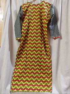 Bold Fusion Print Kurti – Stand Out in Style