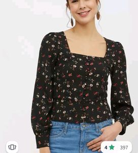 Crop Floral Top