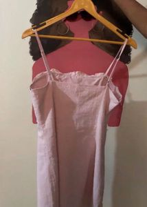 Cute Baby Pink Mini Dress