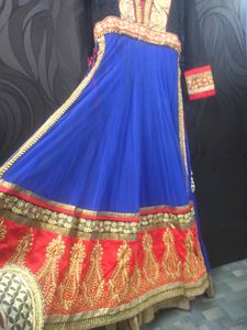 Embroidered Zari Work Anarkali Gown