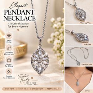 Sparkling Diamond Pendant Necklace