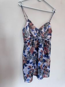 Floral Print Spaghetti Strap Dress