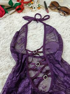 Sheer Lace Teddy Bodysuit