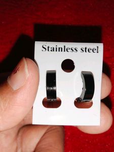 Black Hoop Earrings For Men