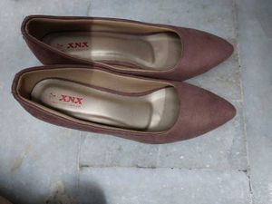 Mauve Velvet Heels