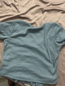 grey Corset Style Top