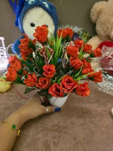 Artificial red Roses Bouquet with light