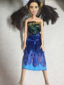 Asian Fashion Doll with Blue Gown