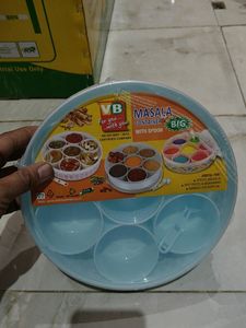 7 Pcs Masala Container With Spoon Big