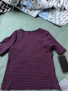 Uniqlo Striped Short Sleeve T-Shirt