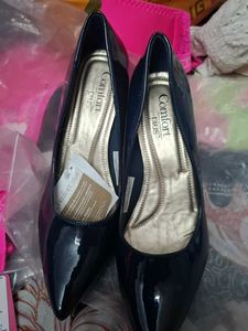 Comfort Plus Navy Patent Heels