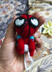 🕷️ Handmade Crochet Spider-Man Keychain 🕸️