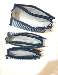 Set of 3-Makeup Pouches