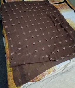 Chic Brown Textured Scarf