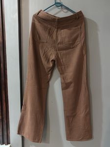URBANIC Brown Wide Leg Jeans