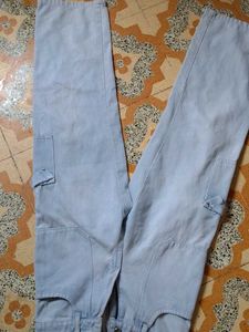 Light Wash Cargo Pants