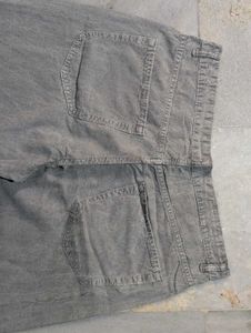 ZARA Grey Wash Wide Leg Jeans