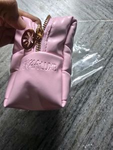 Pastel Pink Quilted Pouch