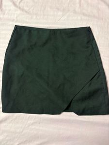 Chic black  Wrap Mini Skirt