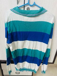 Retro Striped Long Sleeve Sweater