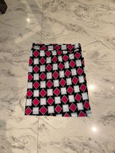Geometric Print Skirt / tube top