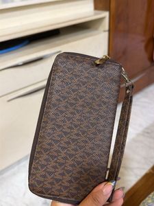 Designer Print Zip-Around Wallet