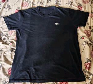 ATC Men's Navy Blue Crew Neck T-Shirt