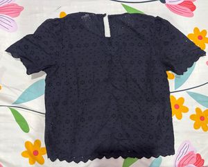 BlackBroderie Anglaise Top