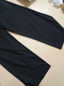 Savana Black Cotton Pants