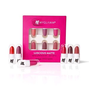 MyGlamm Luscious Matte Mini Lipstick Kit (Set Of 6