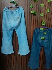 Flared Denim Pants pack of 2 💯