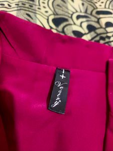 Stylish Pink Cropped Blouse