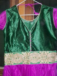 Anarkali Kurta with churidar and Dupatta