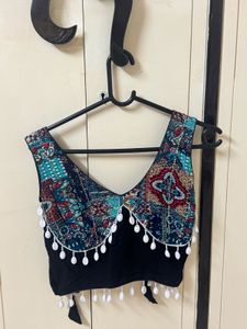 Black Multicolor Kodi Navratri Blouse