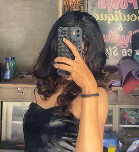 Chic Off-Shoulder Black Top