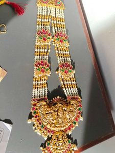 Exquisite Indian Traditional Gold Necklace Set