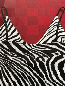 Zebra Print Knit Cami Top urbanic