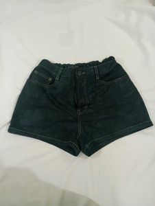 Black Corduroy Shorts