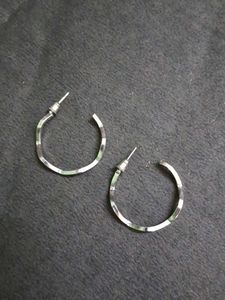 Chic Silver Hoop Earrings