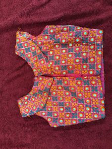 Embroidered Mirror Work Blouse